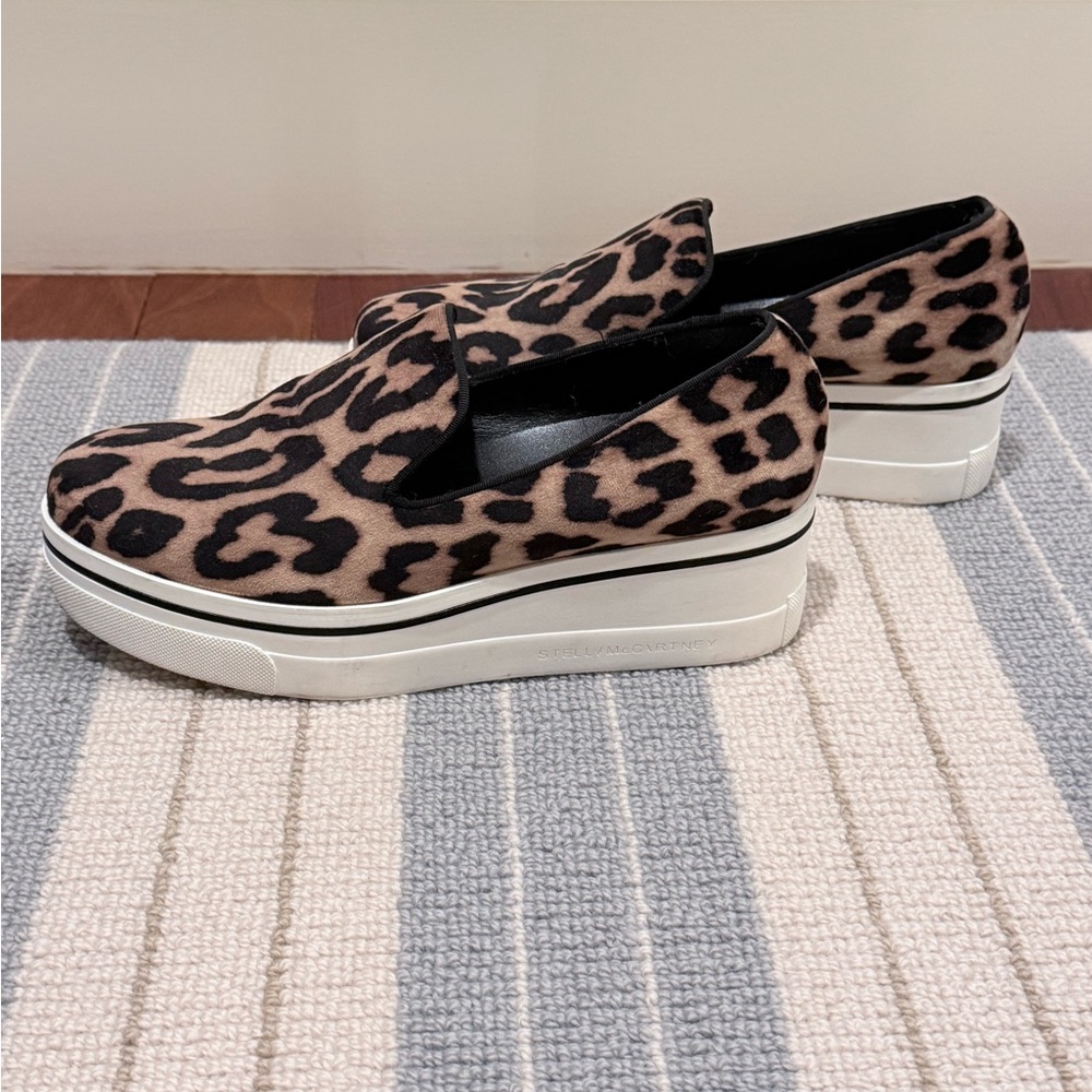 Stella McCartney Leopard Print Platform Shoes size 8 (38 euro)
